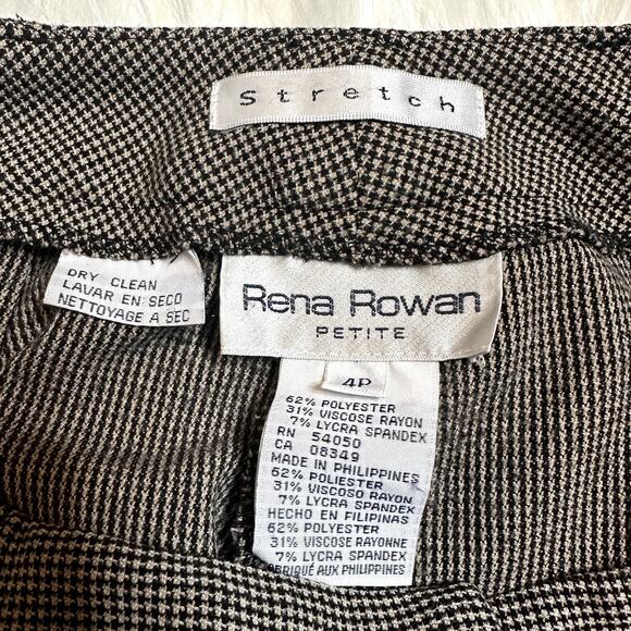 Vintage Rena Rowan Checkered Trousers - Picture 5 of 7